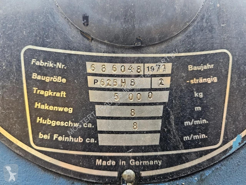 Kran Demag 5000KG P625H8 Demag 5000KG P625H8...