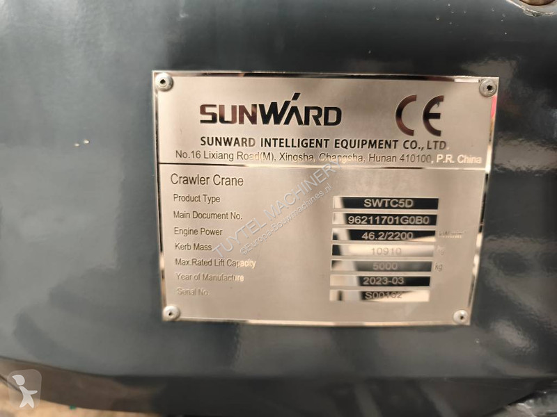 Grue Sunward tele crawler crane telescooprupskraan