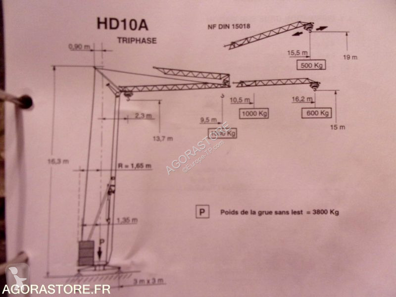 Grua  POTAIN hd 10 a