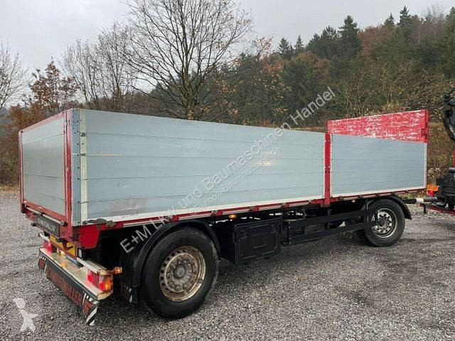 Grúa MAN 6X2 Baustoff Pritsche Hiab 166 Funk anhän