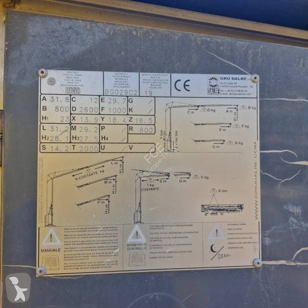Grua Dalbe Dalbe DB 50 1er Main /Certificat CE...