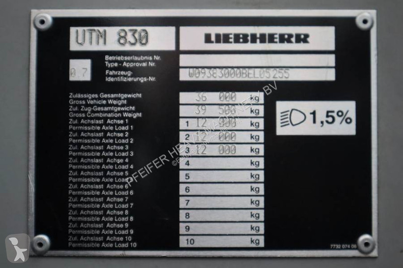 Grua Liebherr 1050-3.1 Dutch Vehicle...