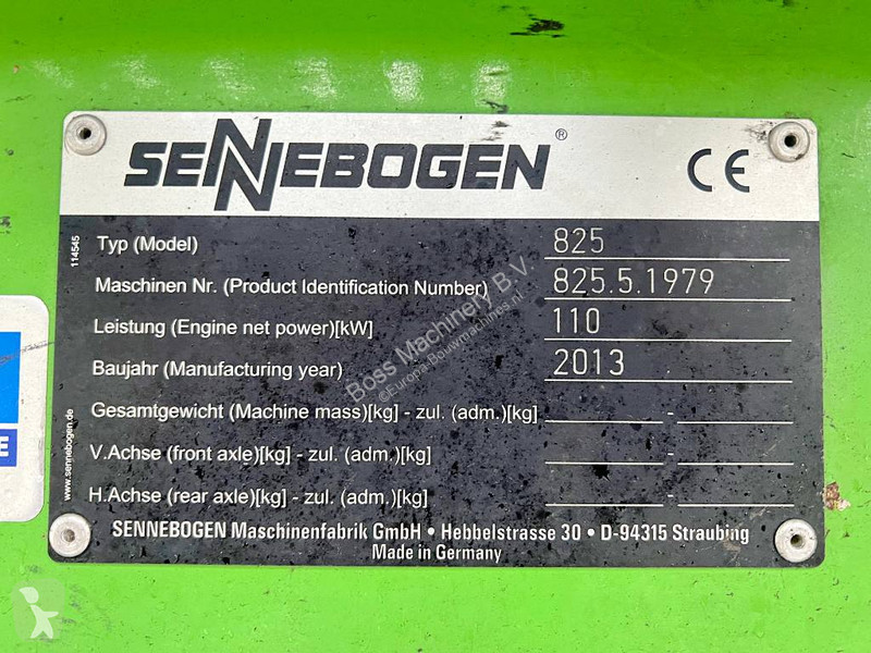 Macara Sennebogen ELECTRIC / GOOD CONDITION
