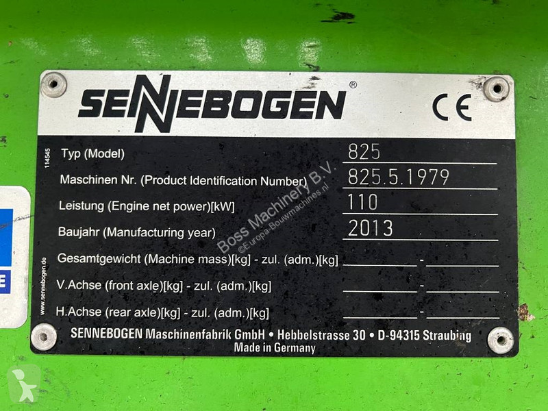 Žeriav Sennebogen 825 - Excellent Condition /...