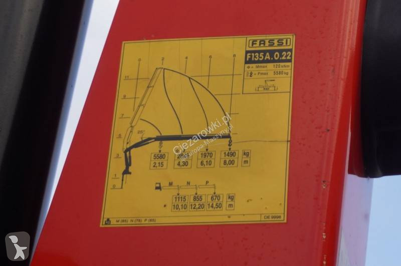 Jeřáb Renault C280 DTI 8 / FASSI crane F135A.22...