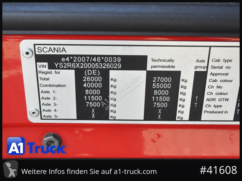 Camion Scania R400, HIAB XS 166-3 Lift-Lenkachse