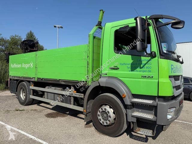 شاحنة Mercedes Axor 1833L PRITSCHE KRAN HIAB...