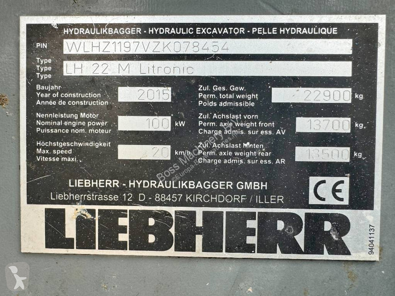 Kran Liebherr LH22 M Litronic Excellent Working...