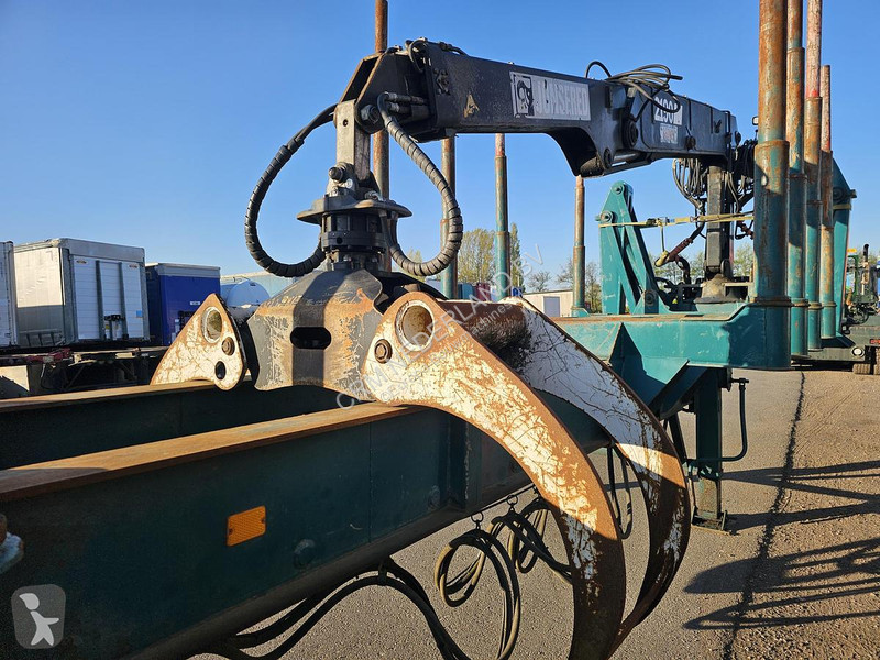 نصف مقطورة  TB 18 - WOOD TRAILER WITH CRANE -...