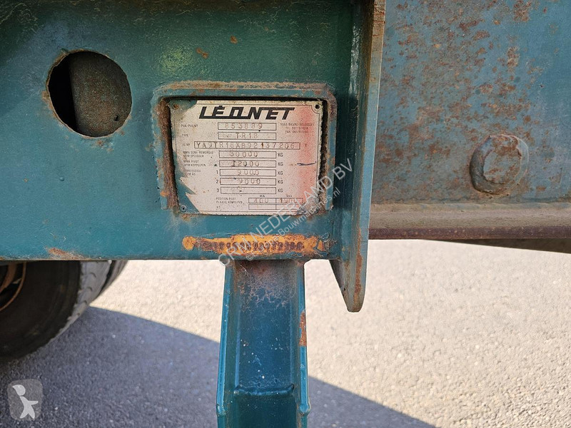نصف مقطورة  TB 18 - WOOD TRAILER WITH CRANE -...