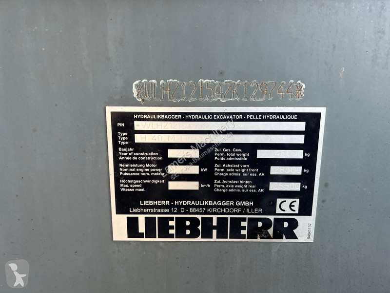 Skovl Liebherr LH40M