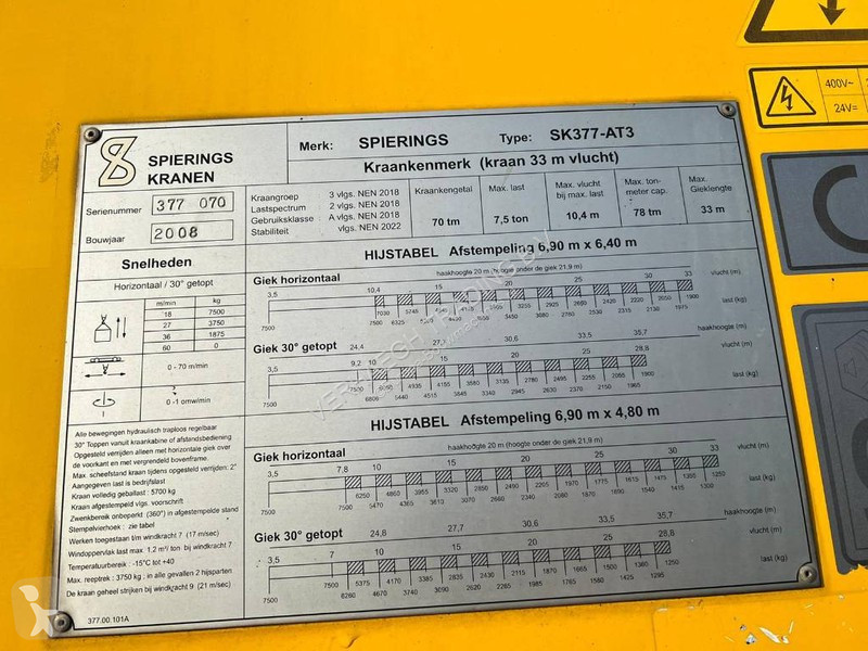 Grua Spierings SK377 - SK 377 - AT3 - AT 3