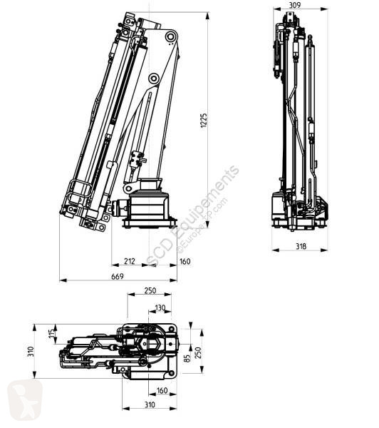Jeřáb SCD Equipements EvoLift 160-3