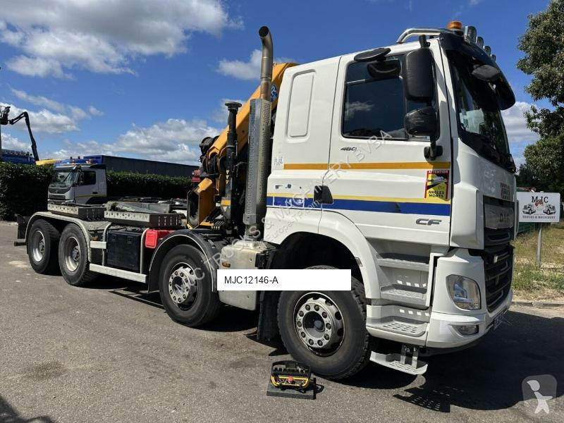 Grua DAF CF 480 8x4 HOOKLIFT + CRANE (19m!)...