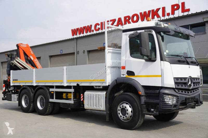 Žeriav Mercedes Arocs 2633 flatbed truck /...