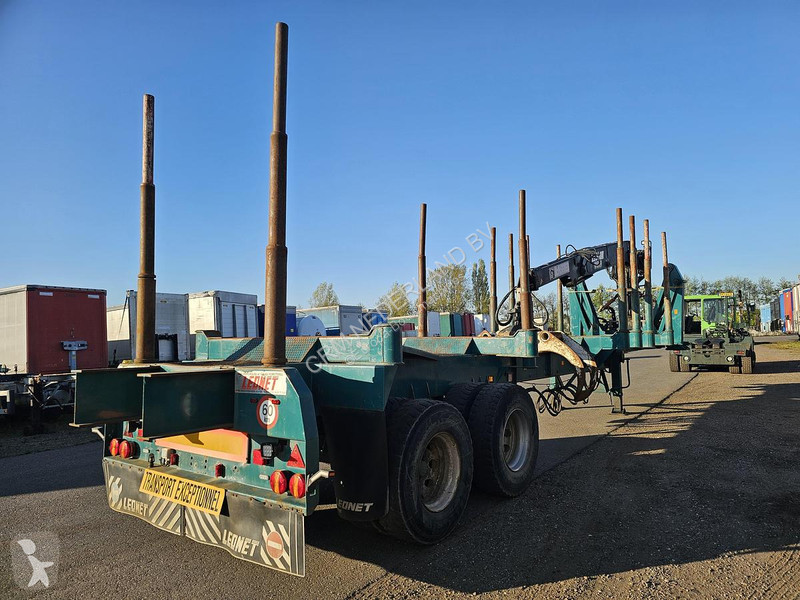 نصف مقطورة  TB 18 - WOOD TRAILER WITH CRANE -...