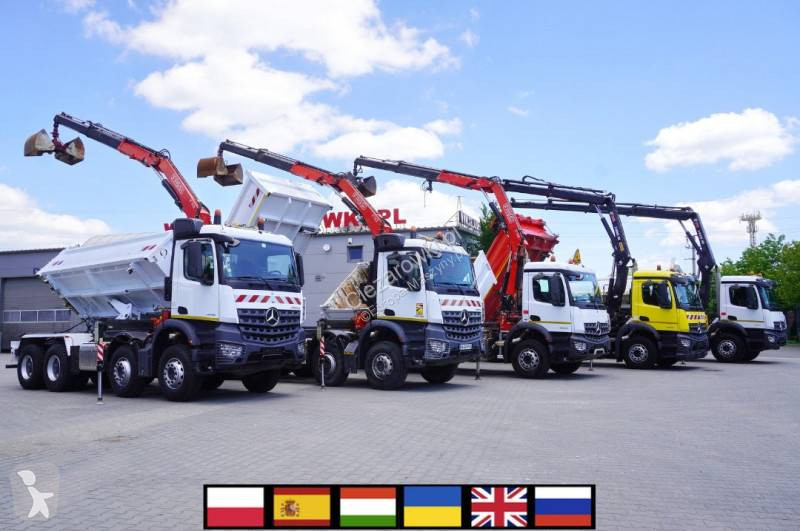 Žeriav Mercedes Arocs 3236 8x4 / HDS Fassi...