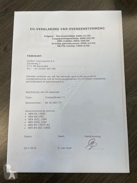 Žeriav Hoeflon C 6 SOLD