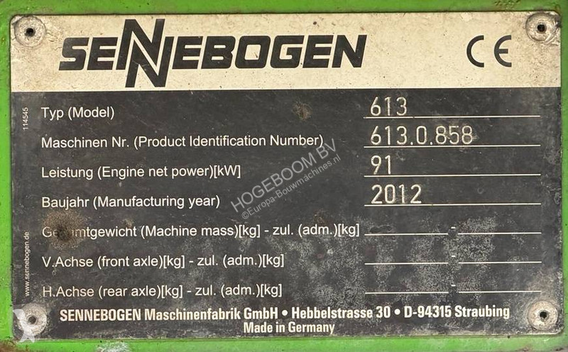 رافعة Sennebogen 613