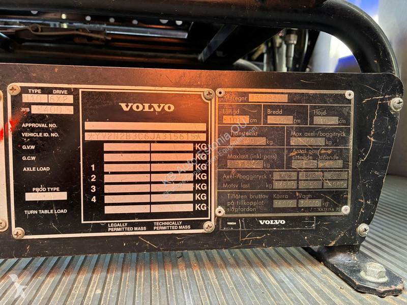 رافعة Volvo N 10 6x4 BJÖRNKRANAR C 1601 / 20...