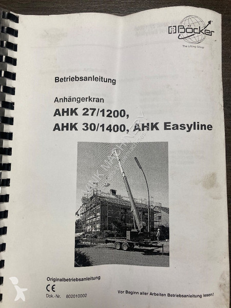 Grua Böcker AHK 27/1200 Easyline