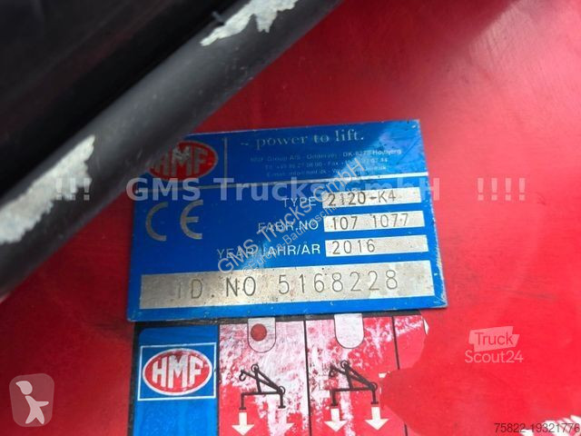 Macara MAN TGX / 18m HMF 2120 Kran / 100% Service