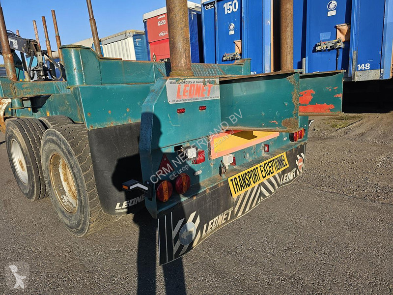نصف مقطورة  TB 18 - WOOD TRAILER WITH CRANE -...