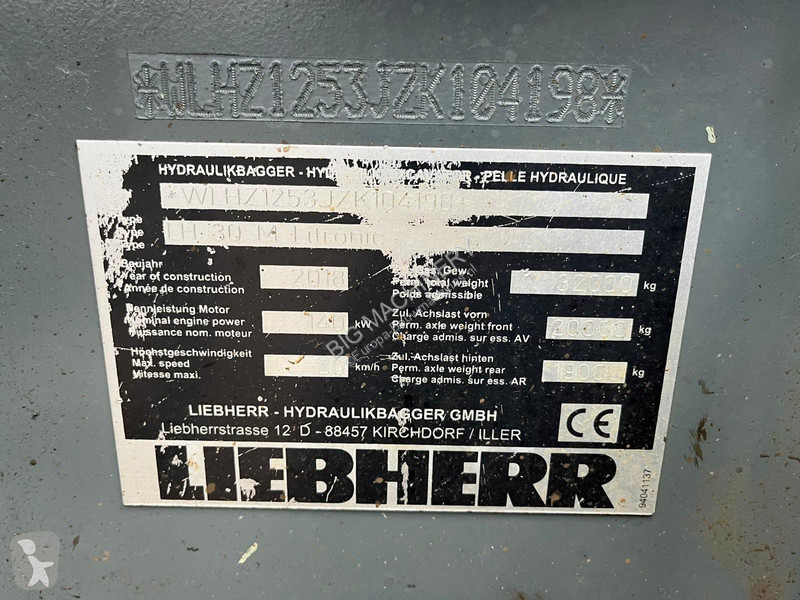 Žeriav Liebherr LH30 M - Material Handler