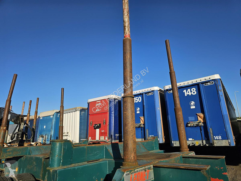 نصف مقطورة  TB 18 - WOOD TRAILER WITH CRANE -...