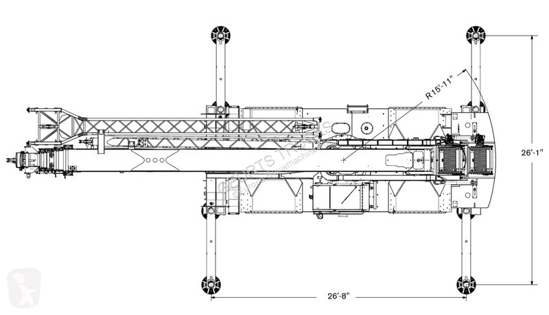 Grua Terex RT110 QUADSTAR ROUGH TERRAIN CRANE +...