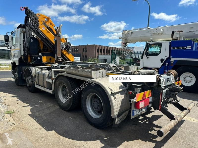 Grua DAF CF 480 8x4 HOOKLIFT + CRANE (19m!)...
