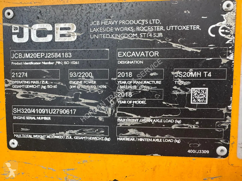 Grua JCB JS20MH T4