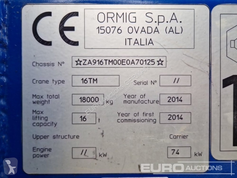 Kran Ormig 16TM