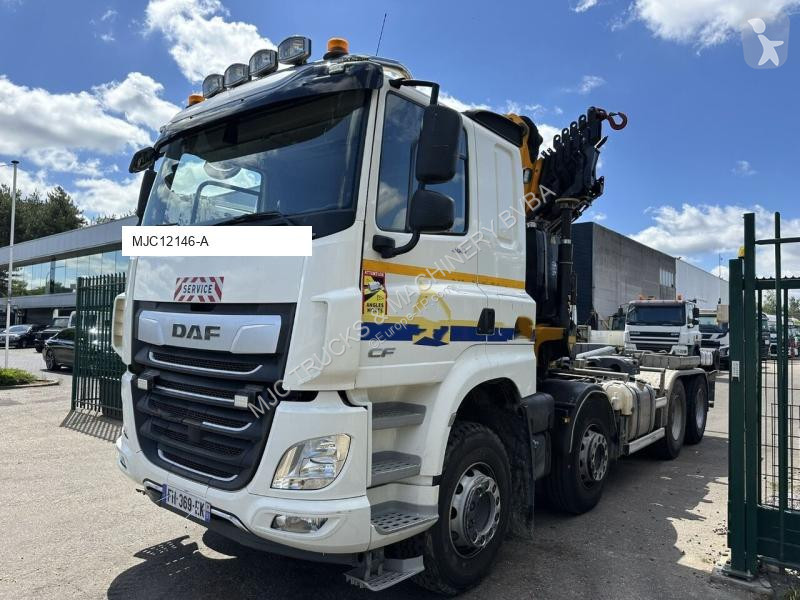 Grua DAF CF 480 8x4 HOOKLIFT + CRANE (19m!)...