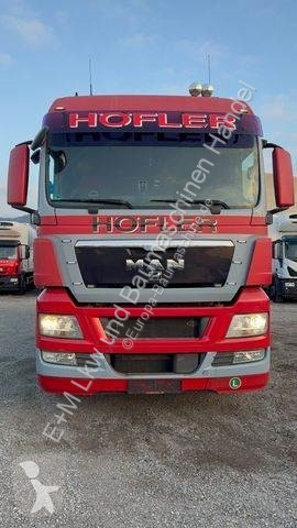 Lastbil MAN 6X2 Baustoff Pritsche Hiab 166 Funk...