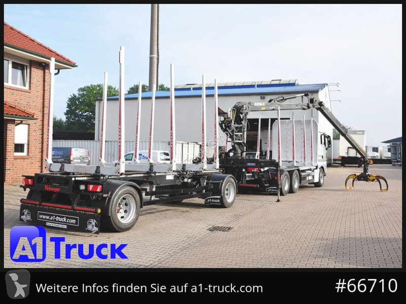 شاحنة MAN TGX 26.480, Holz Kesla 2109, 6x4,