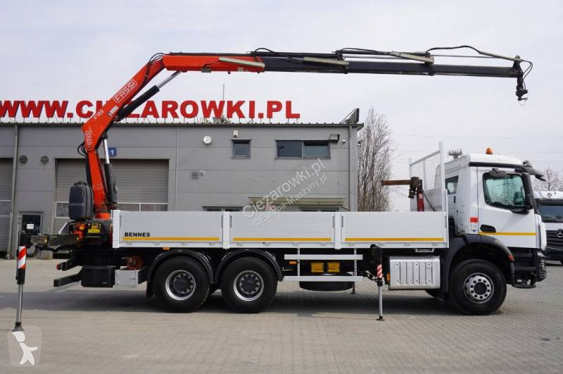 Žeriav Mercedes Arocs 2633 flatbed truck /...