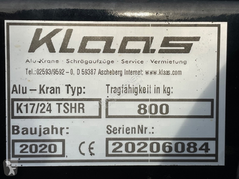 Žeriav Klaas K 17-24 TSHR