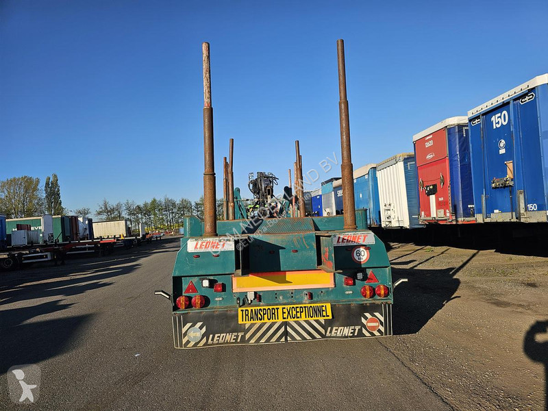نصف مقطورة  TB 18 - WOOD TRAILER WITH CRANE -...