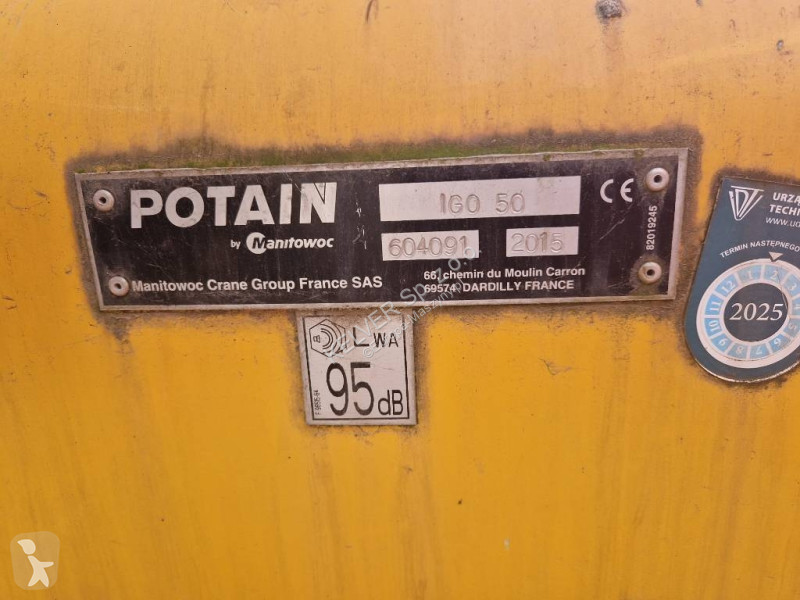 Jeřáb Potain IGO 50 *2015 * Self-Erecting Crane *