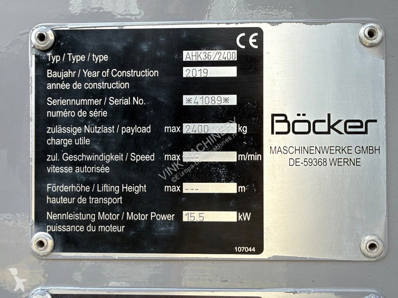 Кран Böcker AHK 36/2400