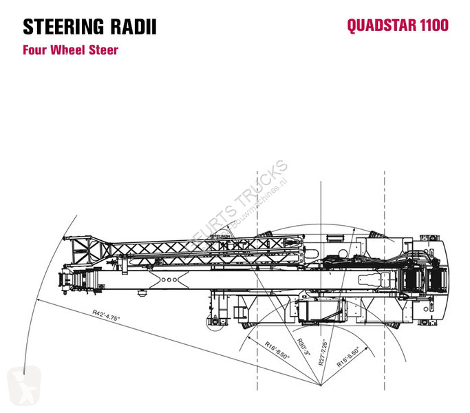 Grua Terex RT110 QUADSTAR ROUGH TERRAIN CRANE +...
