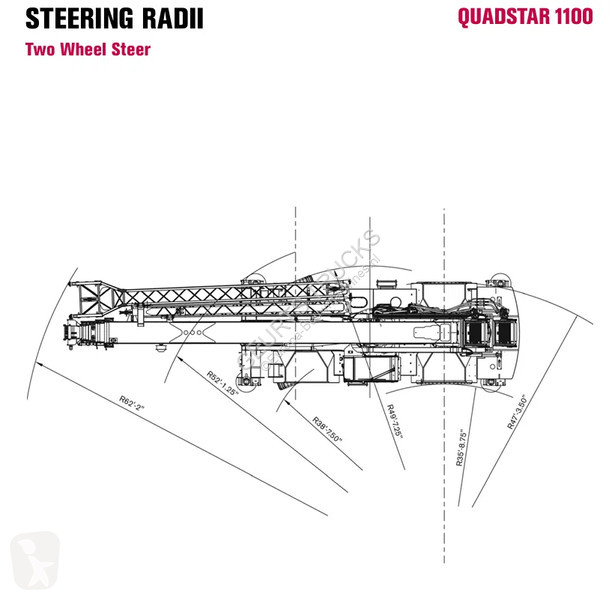 Grua Terex RT110 QUADSTAR ROUGH TERRAIN CRANE +...