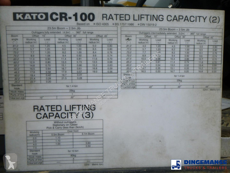 رافعة Kato CR100 4x4 mobile crane 10 t / 23.5 m