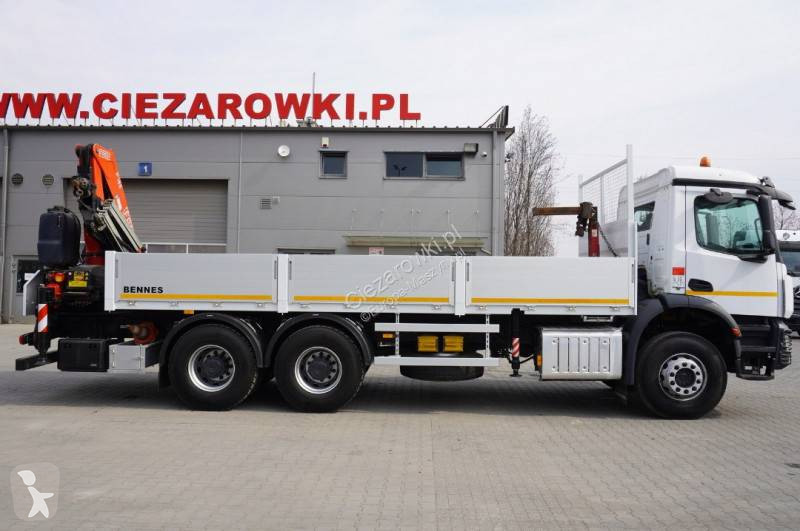 Žeriav Mercedes Arocs 2633 flatbed truck /...