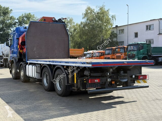 شاحنة Scania G450 8x4 Pritsche mit Kran...