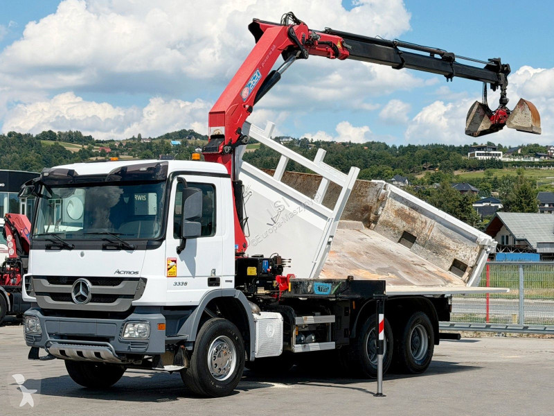 رافعة Mercedes ACTROS 3336* KIPPER 5,10 m +...