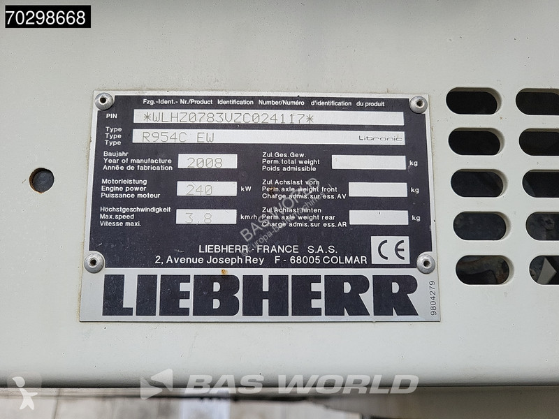 رافعة Liebherr R954 C EW