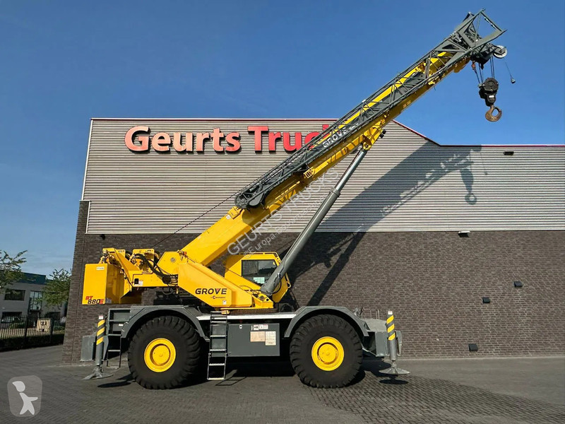 Kran Grove RT880E ROUGH TERRAIN CRANE + JIB + 2...