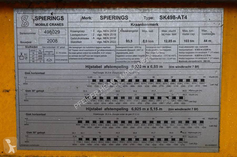 Kran Spierings SK498-AT4 Diesel, 8x6x6 Drive,...